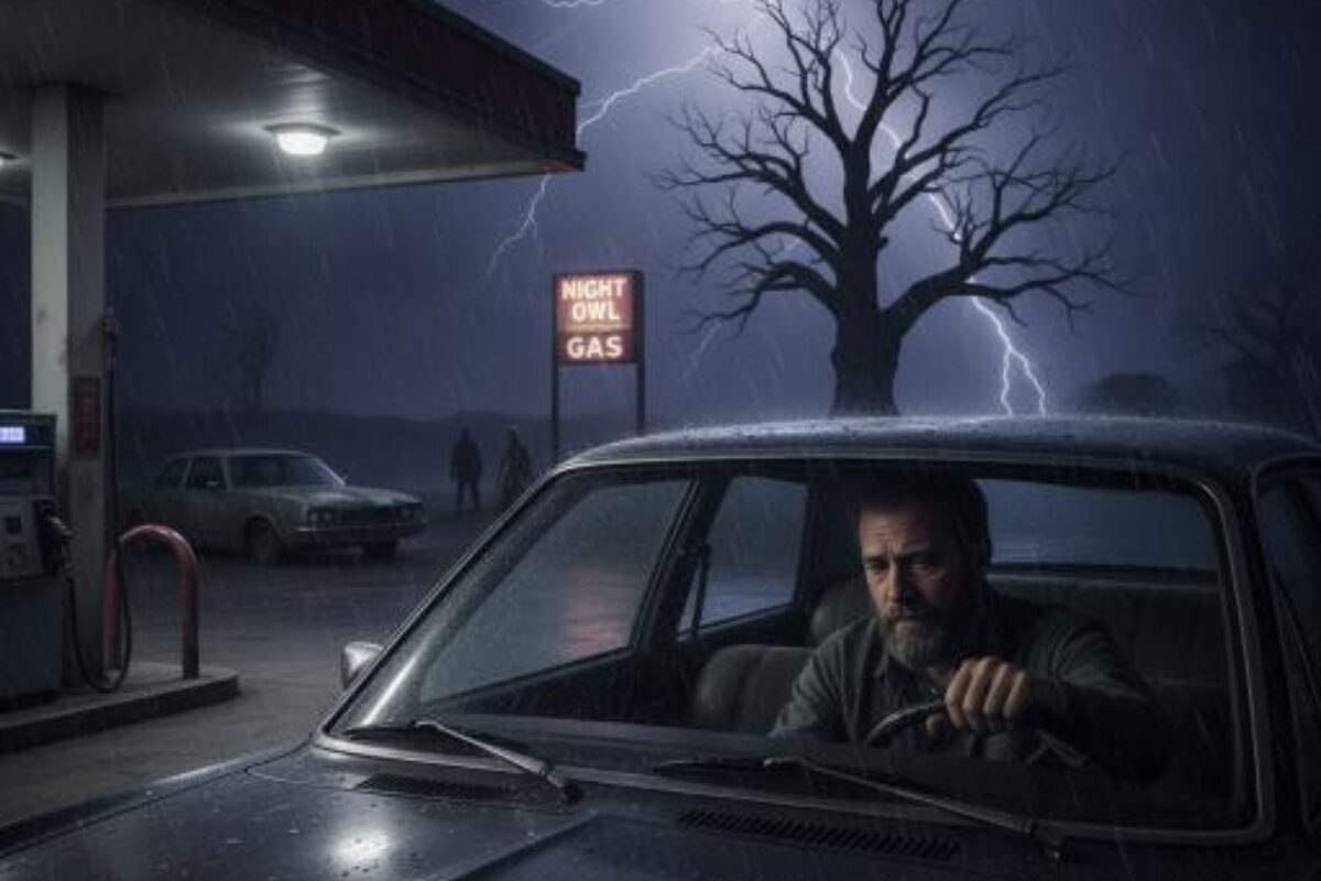 He Stopped for Gas on a Rainy Night — But What the Attendant Whispered Changed Everything