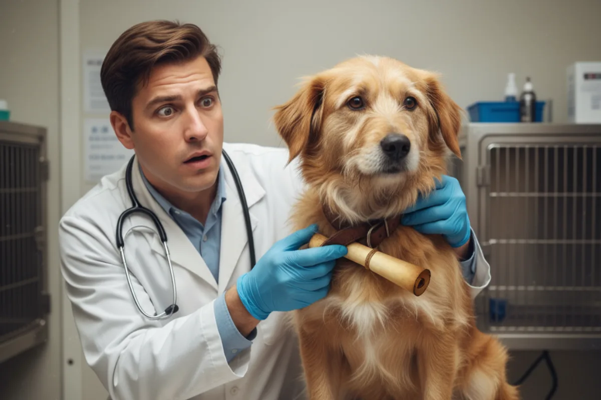 He Thought It Was Just a Stray Dog… Then the Vet Found This Inside Its Collar