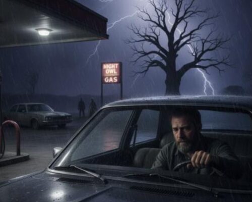 He Stopped for Gas on a Rainy Night — But What the Attendant Whispered Changed Everything